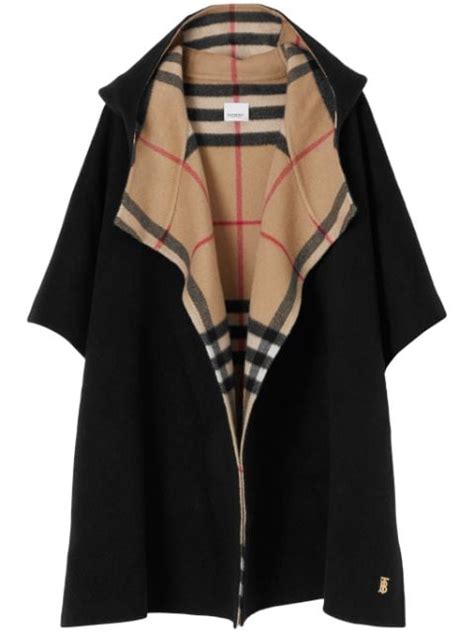 burberry black bella short cape|burberry capes and ponchos.